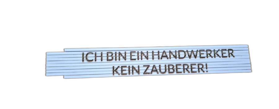 Zollstock Gliedermassstab Mit Spruch Handwerker Humor Zum Verschenken