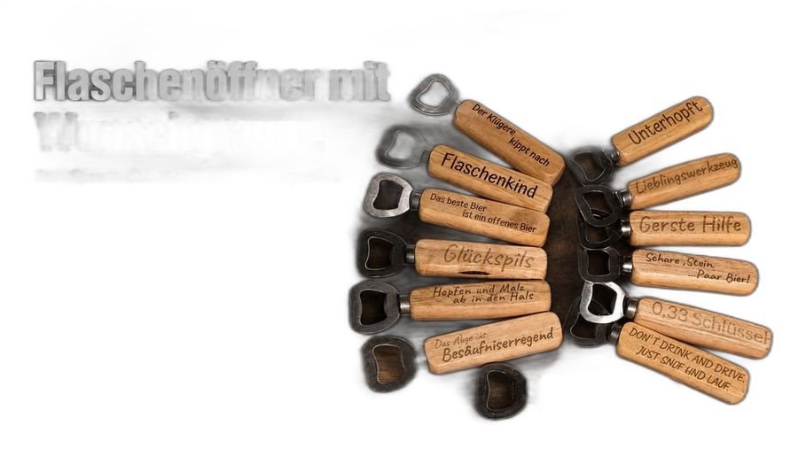 Flaschenoeffner Wunschtext Wunschgravur