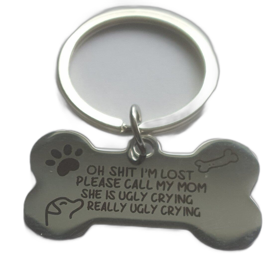 Hundemarken ohne Pfote mit Text