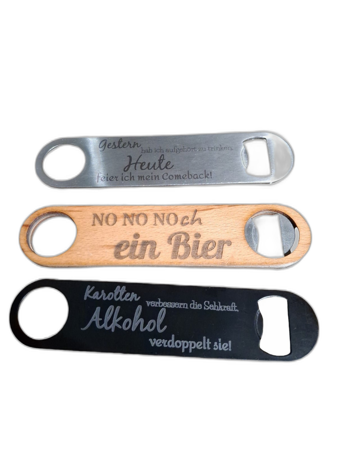 Flaschenöffner Metal / Flaschenöffner mit Gravur ...
