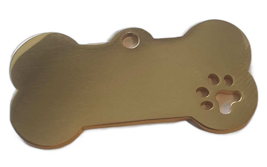 Hundemarken Mit Pfote 40 X 22 Mm